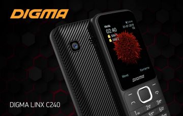 Новый стильный мобильный телефон LINX C240 от DIGMA