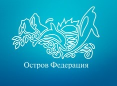 В логотипе «Острова Федерация» есть море, солнце, дельфины, горы и растения