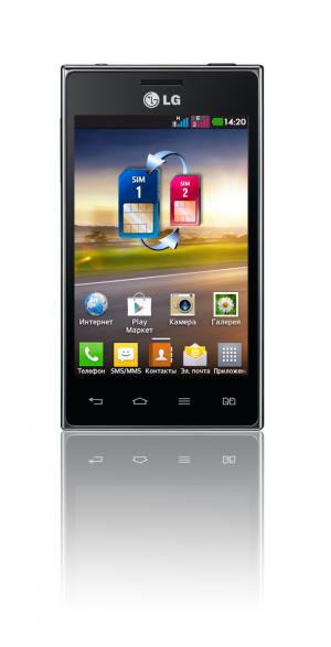 Серия L-Style от LG пополнилась   новым смартфоном с двумя sim-картами –   LG Optimus L5 Dual