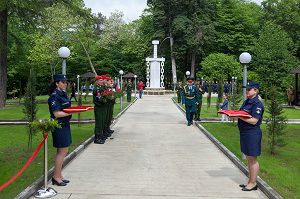 Открытие памятника, посвященного Великой Отечественной войне