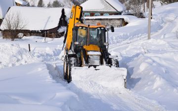 Села центрального Кузбасса спасает от снежного коллапса разрез «Шестаки» АО «Стройсервис»