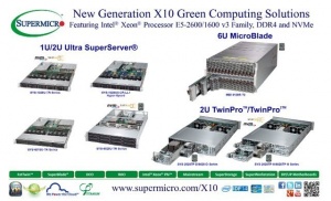 Supermicro® презентует серверные решения Х10, оснащенные новыми процессорами Intel® Xeon® E5-2600/1600 v3, DDR4 и NVMe, на форуме IDF 2014