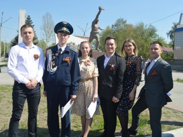 Студенты Рубцовского института приняли участие в молодежном агитпробеге “Фронтовая бригада”