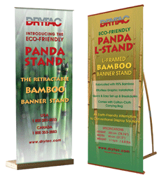 Для любителей экзотики - мобильные стенды из бамбука!