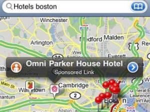 Google начал размещать рекламу на картах iPhone