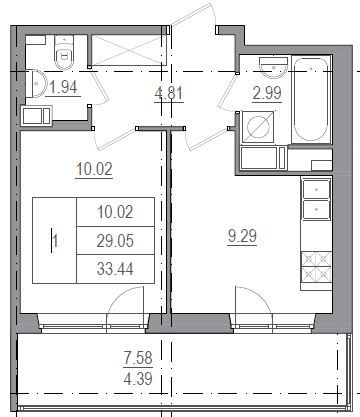 В ЖК «Панорама Невы» выведены в продажу две последние 1-комнатные квартиры