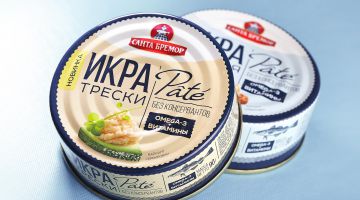 Агентством «UPRISE» разработана дизайн-концепция упаковки для малосоленой деликатесной икры Pâté