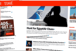«Мольба о помощи»: издание Time показало разрушенный сайт пользователям блокировщиков рекламы