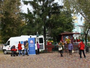 Мобильная клиентская служба ПФР провела прием граждан в Парке культуры и отдыха г.Тамбова