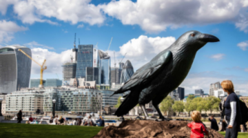 «Гигантские чёрные вороны»: Huawei провела в Великобритании необычную рекламу