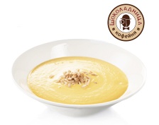 Тыквенный крем-суп с пшеницей в кофейнях «Шоколадница»
