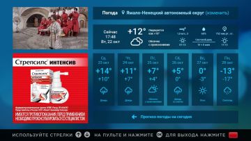 Стрепсил стал спонсором интерактивного прогноза погоды на технологии HBBTV