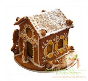 Сладкие бизнес-подарки - пряничные домики с логотипом