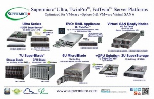 Supermicro® представляет платформы Ultra, TwinPro и FatTwin SuperServer, оптимизированные под VMware vSphere 6 и Virtual SAN 6, на выставке VMware Partner Exchange
