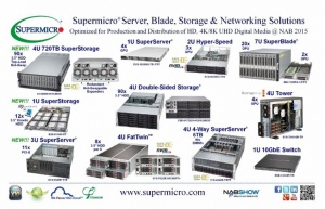 Supermicro® представляет новую платформу JBOD SuperStorage® 720 TБ 4U с 90x 3,5", SAS3 12 Гб/с HDD с верхней загрузкой и возможностью «горячей» замены на выставке NAB 2015