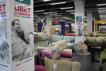 В «Мебельном Базаре» открылся новый салон «Цвет диванов»