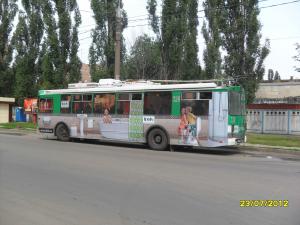 Размещение рекламы на транспорте, троллейбусы Воронеж