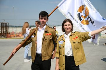 На площадке Курской АЭС-2 завершилась летняя смена студенческих строительных отрядов