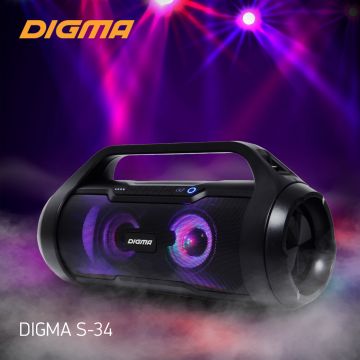 Беспроводная акустическая система DIGMA S-34: музыку на максимум