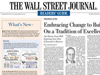 Газета The Wall Street Journal изменила формат