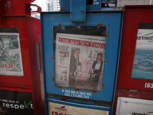 Выручка газет от рекламы в США сокращается 15-й квартал подряд