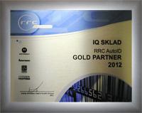 Европейский дистрибьютор RRC присвоил статус «Золотой Партнер 2012 года» компании IQSKLAD