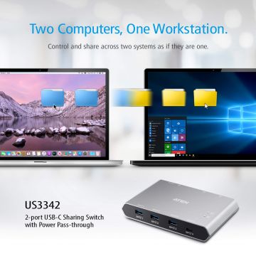 Официальный магазин ATEN представляет первый в мире 10G USB-C Коммутатор US3342