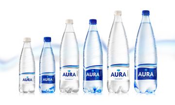 Брендинговое агентство DDH разработало новый дизайн упоковки для воды Aura и Нарач