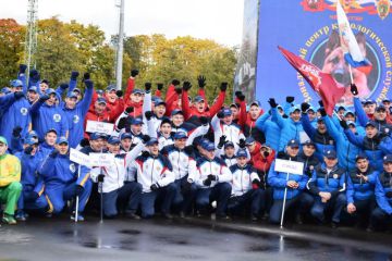 Полиция Зеленограда успешно выступила на юбилейном спортивном празднике в Лужниках