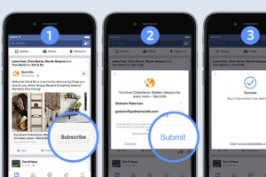 «Фейсбук» тестирует мобильную рекламу с автозаполнением подписных форм
