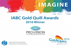 Pro-Vision Communications – победитель IABC 2016 Gold Quill Awards