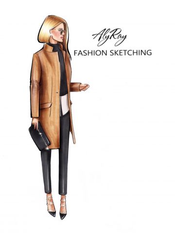 Fashion-иллюстрация с iPad Pro