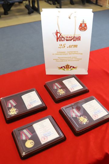 В Перми в честь 25-летия службы горючего и смазочных материалов наградили военнослужащих Управления Росгвардии по Пермскому краю