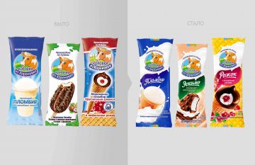 Брендинговое агентство UPRISE сделало редизайн упаковки мороженого «Коровка из Кореновки» для ГК «Ренна»