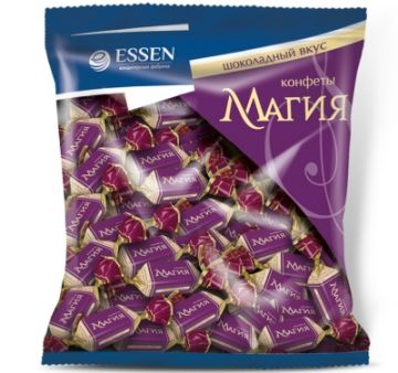 Кондитерская фабрика «ESSEN» компании ЭССЕН ПРОДАКШН АГ начала выпуск и реализацию глазированных конфет «МАГИЯ» ТМ Essenkf