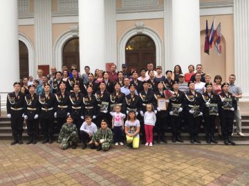 Воспитанники клуба «Морской пехотинец» награждены за участие в военном параде победы