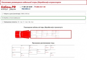 Разместить кабельную тару в транспорте теперь легко и удобно с новым онлайн сервисом компании «Кабель.РФ»