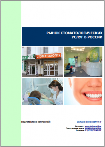 Анализ рынка стоматологических услуг России 2017