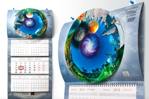 Креативный календарь для ТМК от студии EPS Creative "Мир внутри"