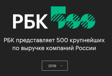 MERLION - №58 в рейтинге РБК «500 крупнейших компаний России»