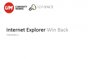 Компания Microsoft проводит рекламную кампанию Internet Explorer10 в сети Интернет