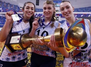 Поддержка «Эссен Продакшн АГ» приносит результаты: волейболистки «Динамо-Ак Барс» стали трижды золотыми
