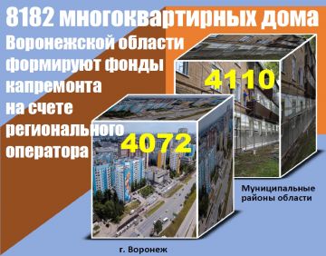В Воронежской области собственники помещений в 8182 многоквартирных домах уплачивают взносы на капитальный ремонт на счет регионального оператора