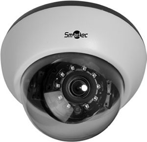 Новый релиз Smartec — купольная камера с ИК подсветкой, 30 к/с и Full HD