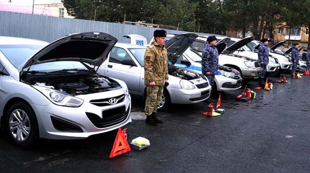 В предзимний период орловские росгвардейцы провели смотр техники