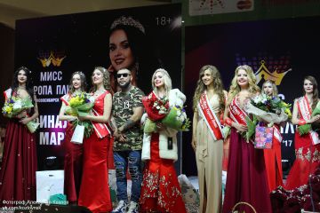 MC DONI выступил в ТРЦ «АУРА» и выбрал победительницу конкурса «Мисс Европа Плюс»