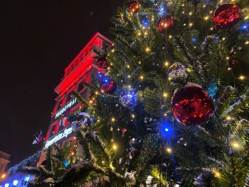 Большая новогодняя ёлка появилась около универмага «Сормовские Зори»