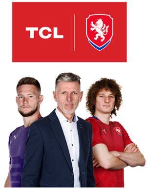 Компания TCL Electronics стала премиальным партнером сборной Чехии по футболу