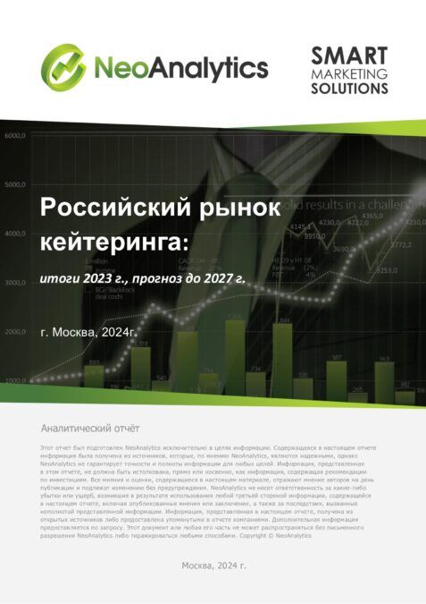 Анализ российского рынка кейтеринга: итоги 2023 г., прогноз до 2027 г.