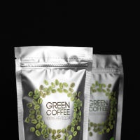 Стильная упаковка зеленого кофе от Muhina Design